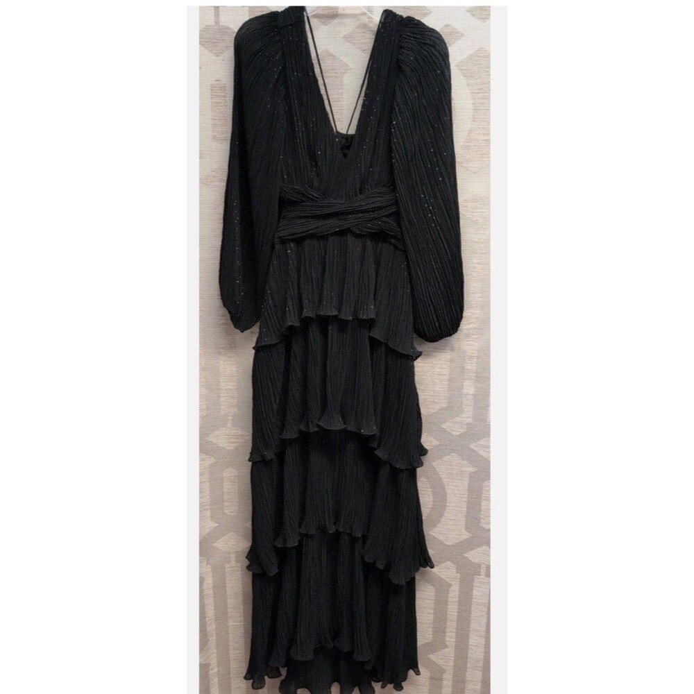 ASTR the Label Womens Anora Long-Sleeve Ruff Black Size Small - Picture 5 of 6